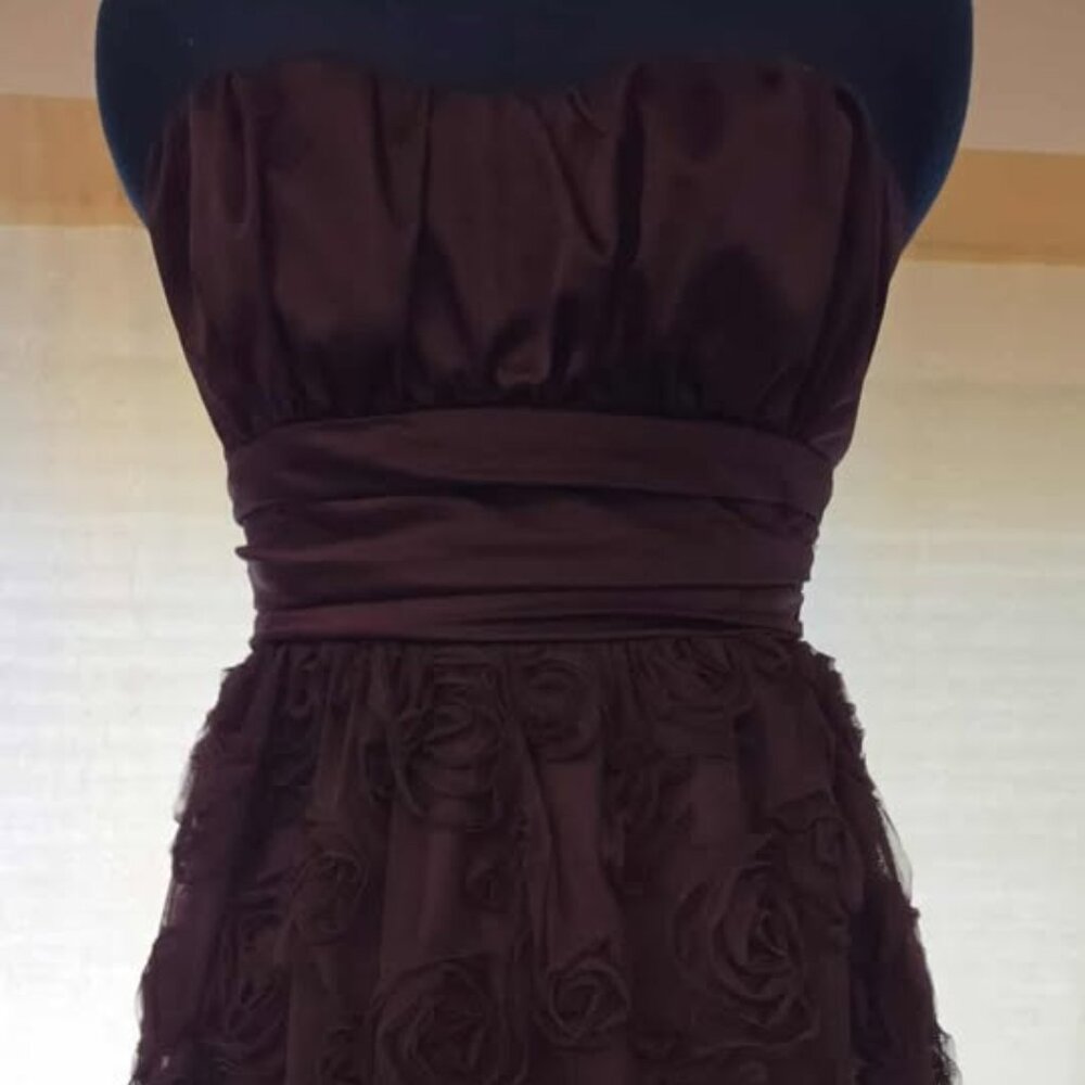 Eggplant Strapless dress